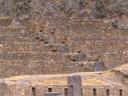 The huge steppes at Ollantaytambo were the defensive element most important in the Inca victory over the Spanish at this site.